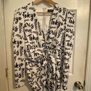 Passport to everywhere wrap dress